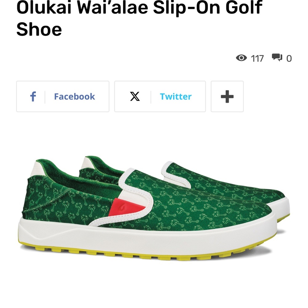 OLUKAI WAI‘ALAE SLIP ON IN AZALEA GOLF shoes size 10.5